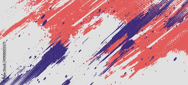 Obraz Abstract Red Purple Scratch Grunge In White Background