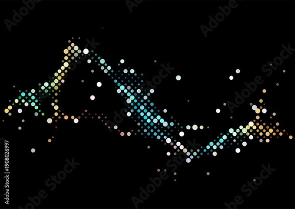 Obraz Abstract background with a halftone pattern design