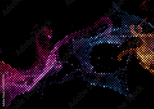 Obraz Background with an abstract halftone pattern design 