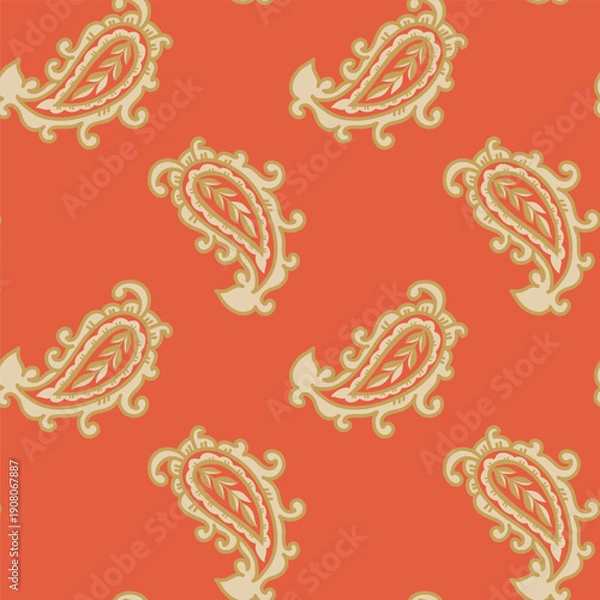 Obraz Classic Folk Paisley Repeat