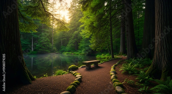 Obraz path in the forest