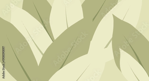 Obraz Tropical Leaves Pattern Illustration Artwork Design.