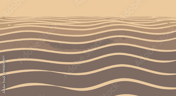 Obraz Wavy Lines Pattern Design Element Illustration.