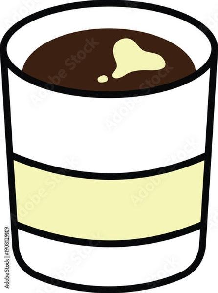 Obraz Takeaway coffee cup with paper sleeve