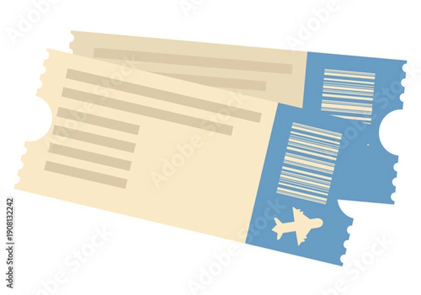 Obraz travel ticket design