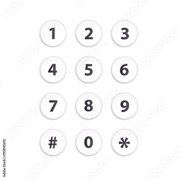 Obraz Combination Lock Padlock 3D Set Security Padlocks with Number Code Dials and Safe Strongbox Vault Locker , Isolated on Transparent Background. Vector