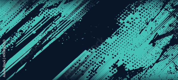 Obraz Minimal Abstract turquoise Grunge Scratch Background modern texture grunge