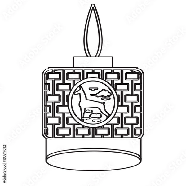 Fototapeta Isolated asian ornament