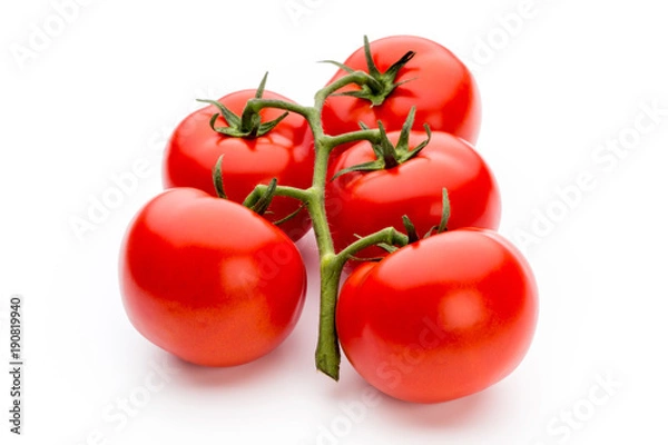 Fototapeta Tomato isolated on white background.