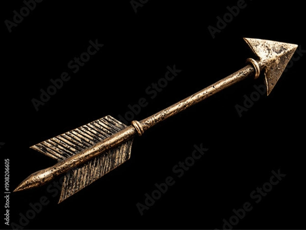 Obraz arrow right isolated on a black background