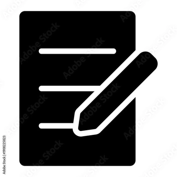 Obraz edit file glyph icon