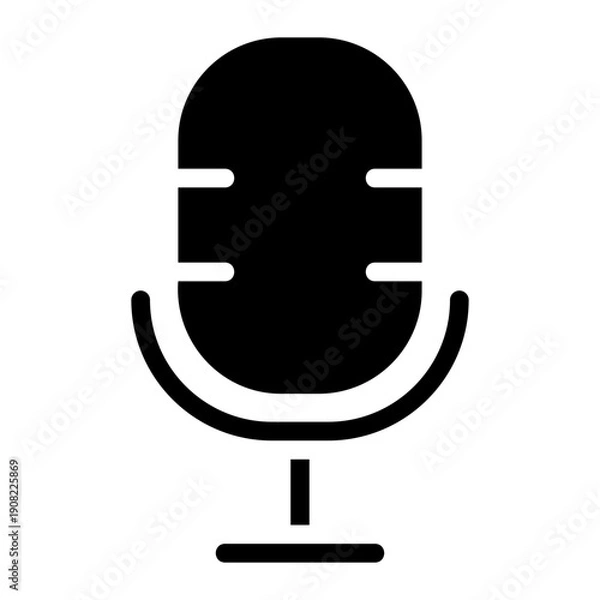 Obraz microphone glyph icon