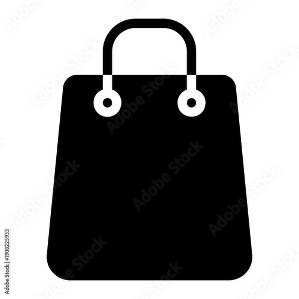 Obraz shopping bag glyph icon