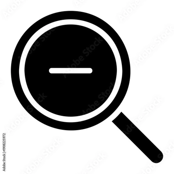 Obraz zoom out glyph icon