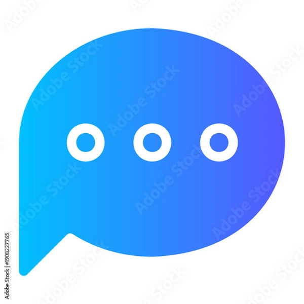 Obraz chat gradient icon
