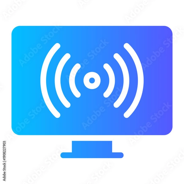 Obraz streaming tv app gradient icon
