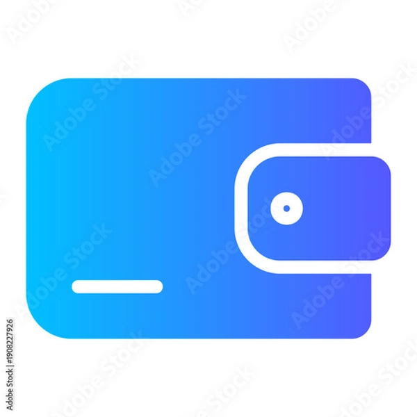 Obraz wallet gradient icon