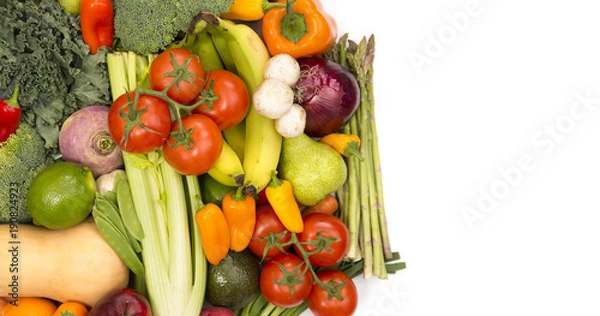 Fototapeta Beautify Array of Fresh Fruits and Vegetables