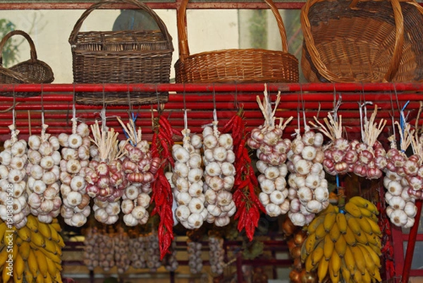 Obraz The garlic and cayenne pepper