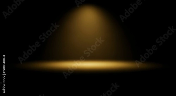 Fototapeta Glowing Light in Dark Space.