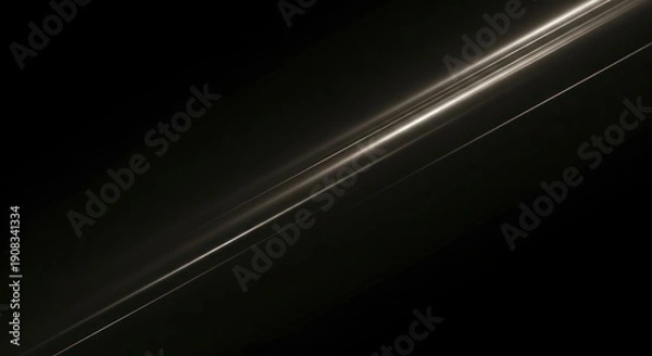 Fototapeta Glowing light streak in space.