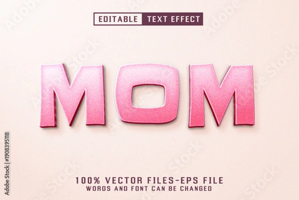 Fototapeta Mother's Day Editable Text Effect