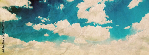 Obraz grunge retro sky and cloud abstract background