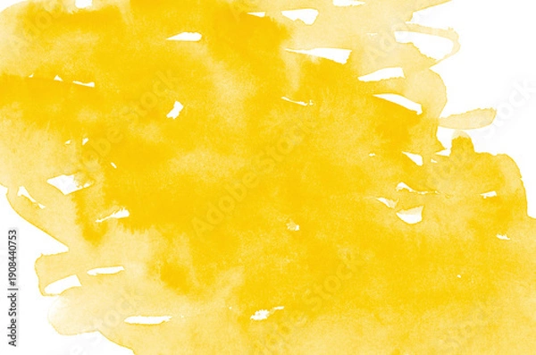 Obraz Abstract light yellow watercolor for background.