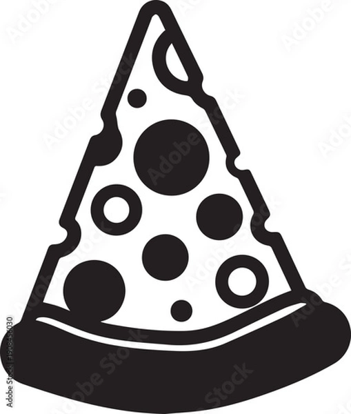 Obraz Delicious pizza slice with melted cheese and toppings