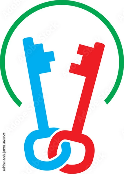 Fototapeta FERMETURE SECURISEE.eps