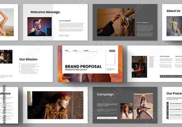 Obraz Modern Brand Proposal Presentation Template