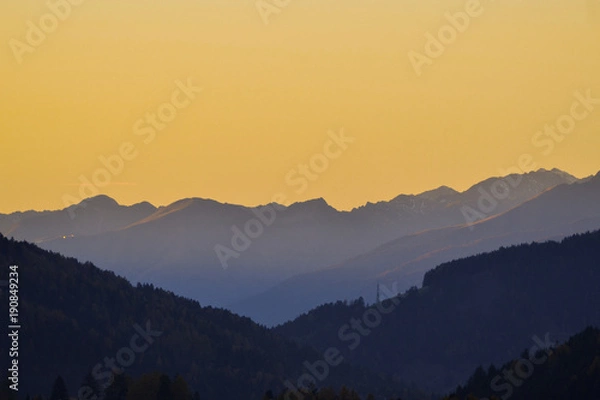Obraz sunset on the Dolomites