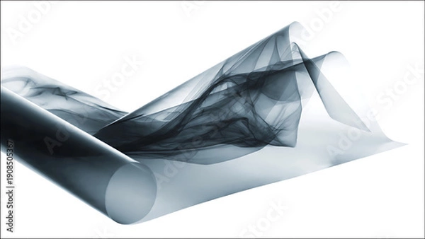 Fototapeta Ray Film Sheet White Background