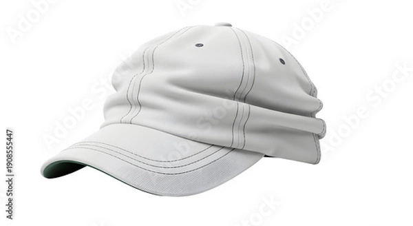 Obraz White baseball cap isolated on transparent background