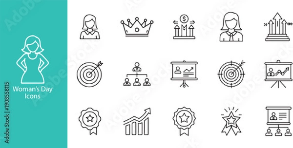 Fototapeta Female User Profile Icon Vector EPS