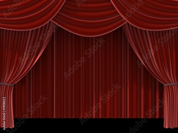 Fototapeta roter theatervorhang