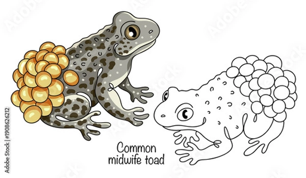 Obraz Common midwife toad