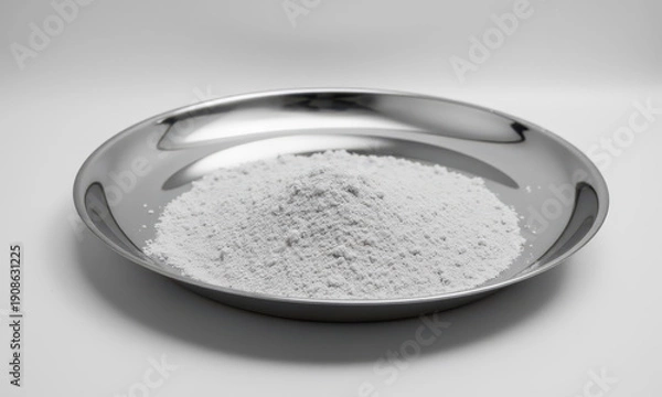 Obraz Forgotten Opulence: A Silver Tray Gathering Dust