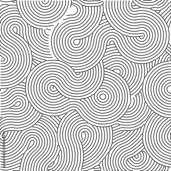 Obraz Intricate patterns of concentric circles creating a mesmerizing visual effect Vector