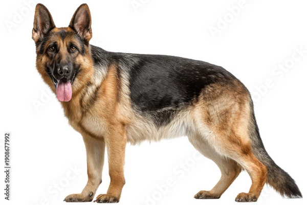 Obraz German Shepherd Isolated on Transparent Background