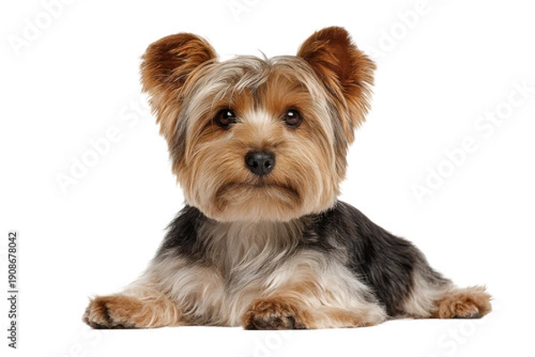Obraz Cute Yorkshire Terrier Cut Out on Transparent Background