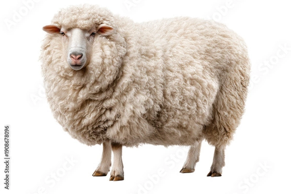 Obraz Domestic Sheep Isolated for Design Use