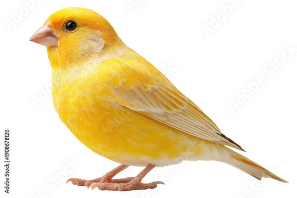 Obraz Yellow Canary Isolated on Transparent Background