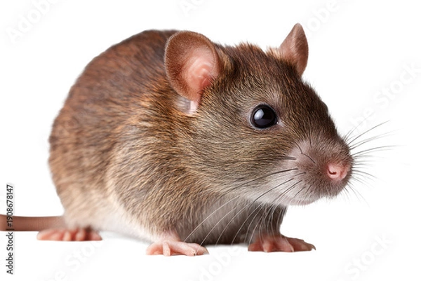 Obraz Rat Rodent Isolated on Transparent Background