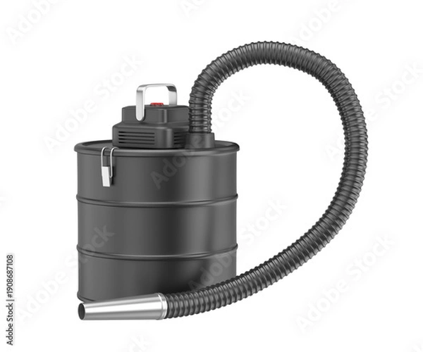 Obraz Ash vacuum cleaner on transparent background