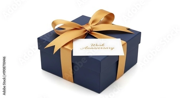 Obraz Work Anniversary Gift Box Award Recognition
