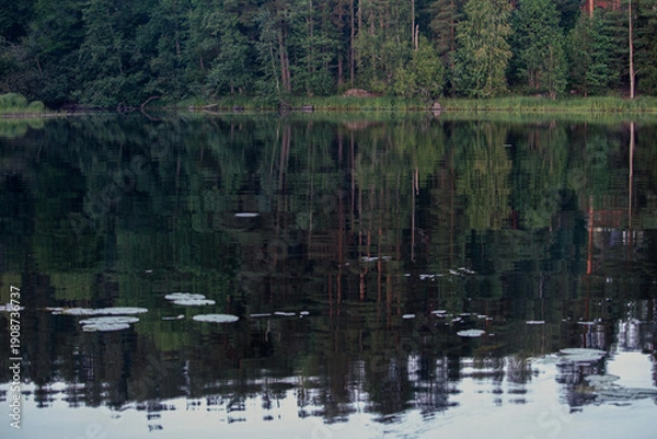 Obraz reflection in the lake in Russia