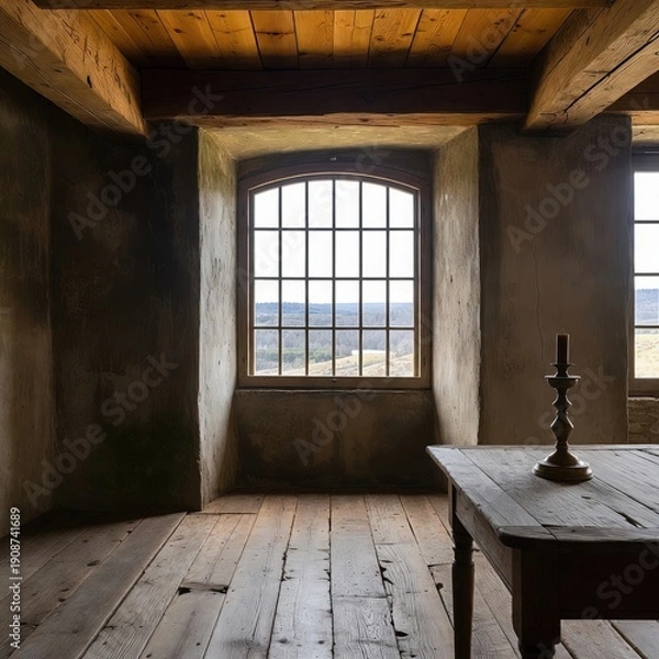 Obraz 
Sophisticated image in rustic minimalist style.