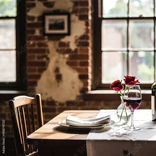 Obraz 
Sophisticated image in rustic minimalist style.