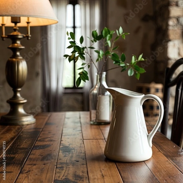 Obraz 
Sophisticated image in rustic minimalist style.